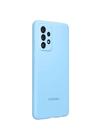 Чохол для мобільного телефону Galaxy A52/A525 Silicone Cover Blue (EF-PA525TLEGRU) Samsung (252579065)