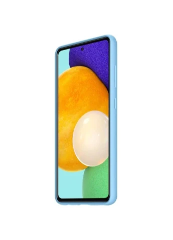 Чохол для мобільного телефону Galaxy A52/A525 Silicone Cover Blue (EF-PA525TLEGRU) Samsung (252579065)
