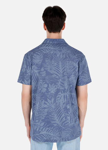 Индиго футболка-поло для мужчин Colin's с рисунком