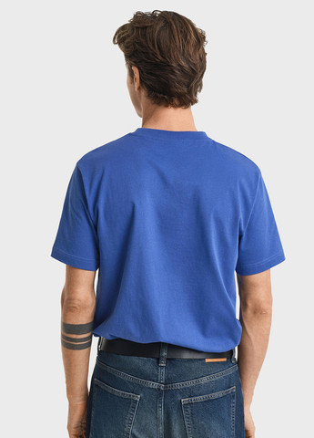 Синяя футболка Gant