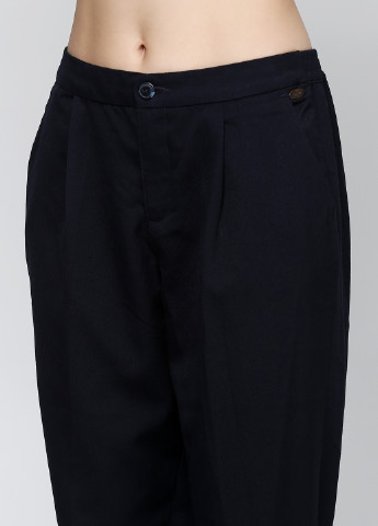 Темно-синие кэжуал демисезонные прямые брюки Tom Tailor