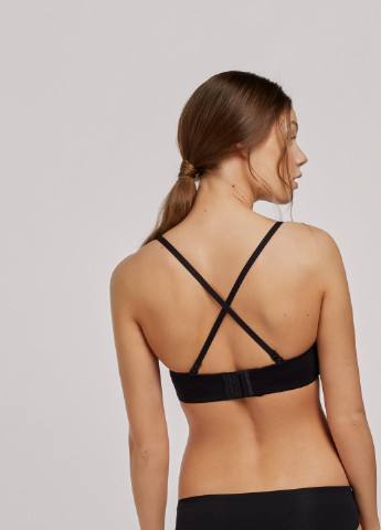 Чёрный бюстгальтер жіночий балконет 85d чорний 357 Gisela