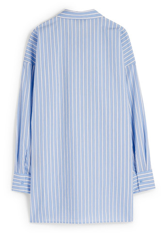 Голубой кэжуал рубашка в полоску C&A