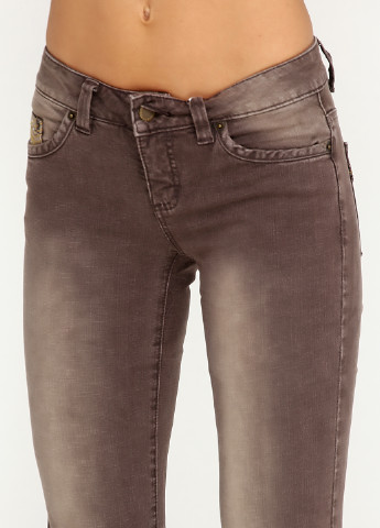 Джинси John Baner Jeanswear кльош однотонні коричневі джинсові