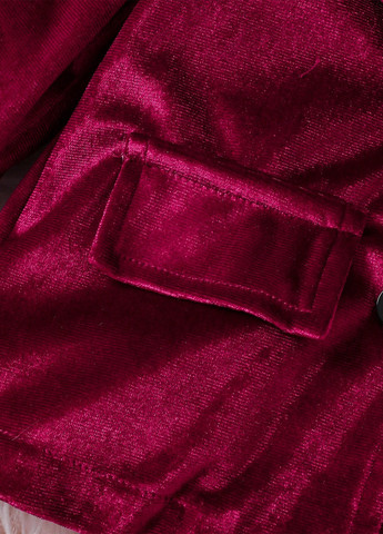 Бордовий демісезонний костюм (жакет, штани) брючний SHEIN