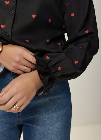 Чёрная блуза SHEIN