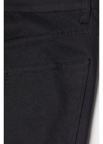 Шорты джинсовые H&M однотонные чёрные джинсовые