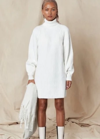 Белое кэжуал платье Missguided однотонное