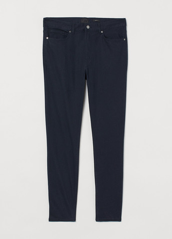 Темно-синие демисезонные зауженные, скинни джинсы H&M