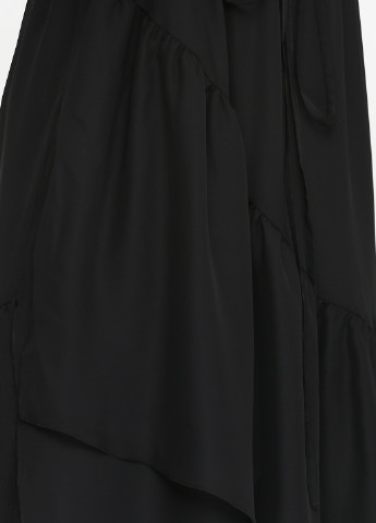 Чорна коктейльна сукня а-силует My Caramele однотонна