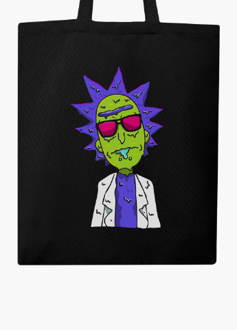 Эко сумка шоппер Рик Санчез и Морти Смит Рик и Морти (Rick and Morty) (9227-2934-BK) MobiPrint (236265347)