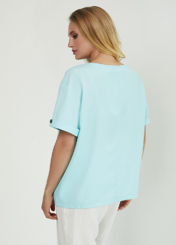 Светло-бирюзовая летняя блуза Miledi