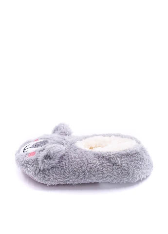 Серые тапочки Topolino с аппликацией