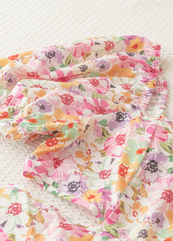 Комбінована кежуал сукня а-силует SHEIN з квітковим принтом