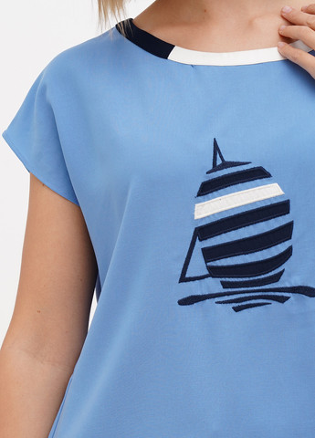 Голубая блуза Sassofono Club