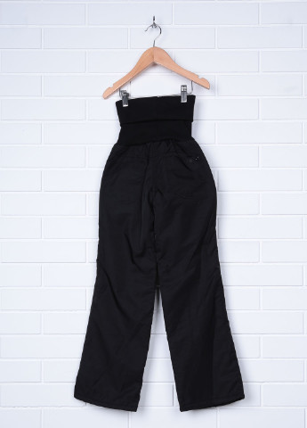 Черные кэжуал зимние с высокой талией брюки Diren