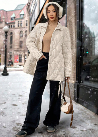 Молочна зимня куртка куртка-лайнер SHEIN