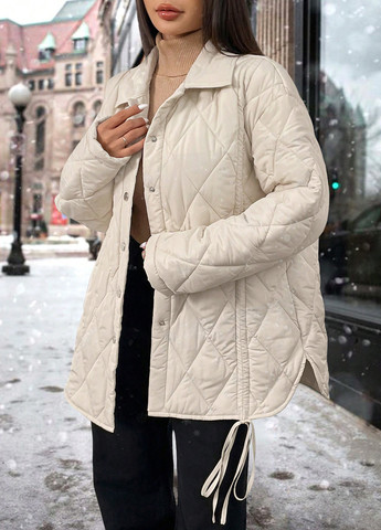 Молочна зимня куртка куртка-лайнер SHEIN