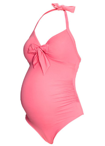Рожевий літній купальник для вагітних суцільний H&M