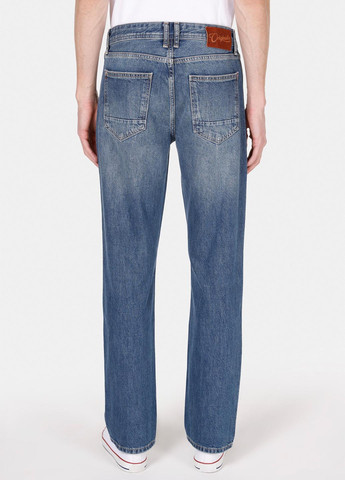 Темно-голубые демисезонные регюлар фит джинсы Colin's