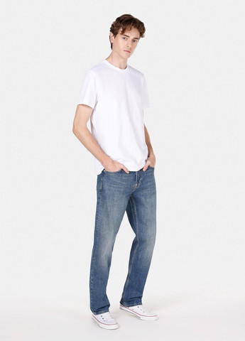 Темно-голубые демисезонные регюлар фит джинсы Colin's