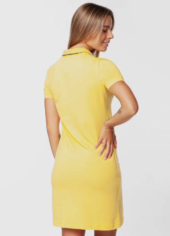 Желтое кэжуал платье Arber однотонное