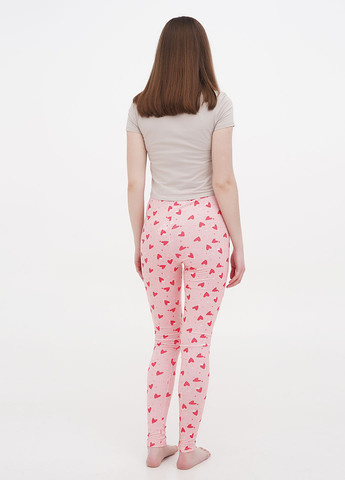 Розовые домашние демисезонные зауженные брюки Boohoo