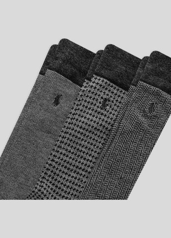 Комбинированные носки (3 пары) Ralph Lauren гусиная лапка (345570364)