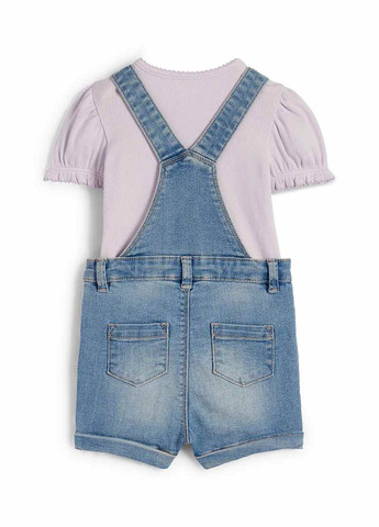 Комбинированный летний комплект (футболка, комбинезон) C&A