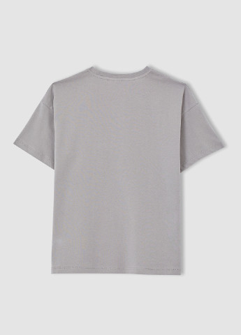 Світло-сіра літня футболка DeFacto
