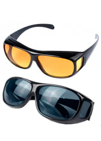 Водійські окуляри антиблик HD Day Night від сонця 2 шт Чорний Vision (242336090)