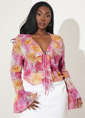 Розовая блуза SHEIN