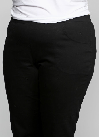 Черные кэжуал демисезонные зауженные брюки White Stag
