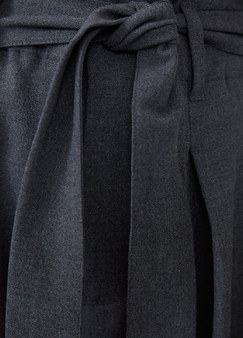 Серые кэжуал демисезонные клеш брюки Zara