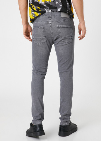Серые демисезонные скинни джинсы KOTON