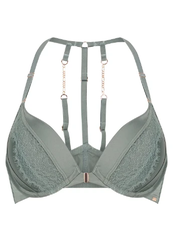 Сіро-зелений бюстгальтер Hunkemoller з кісточками поліестер