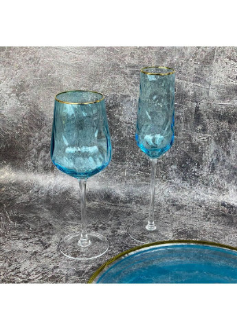 Бокал для шампанського Блакитна хвиля ML-01 275 мл Olens (253583740)