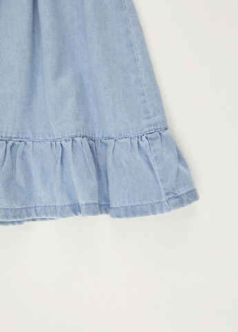 Светло-голубая джинсовая юбка DeFacto клешированная