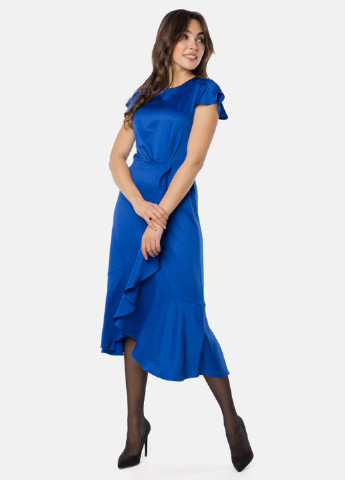 Синя кежуал сукня MR 520 однотонна