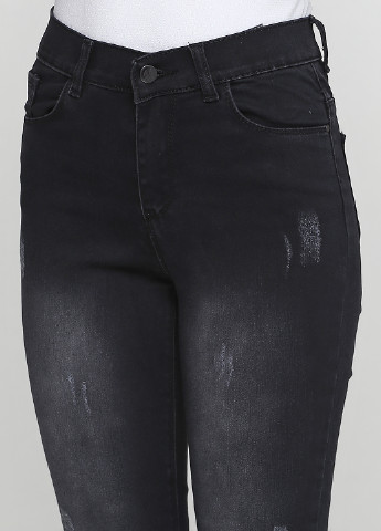 Черные демисезонные скинни джинсы CUTLER