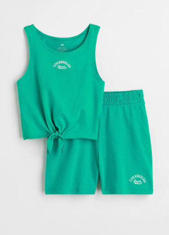 Зелений комплект для дівчинки двойка H&M