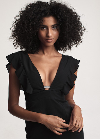 Черный демисезонный комплект (бюстгальтер, трусики) Victoria's Secret