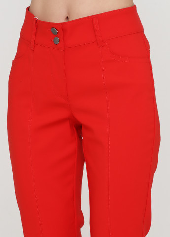 Красные кэжуал демисезонные зауженные брюки Heine