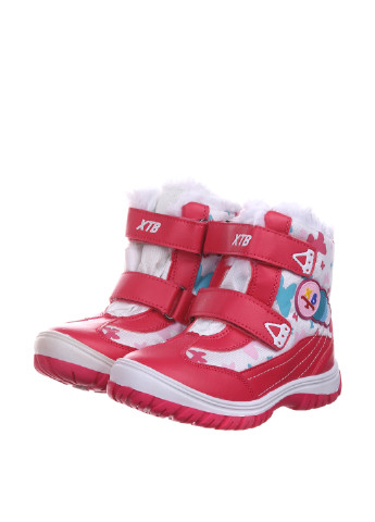 Красные кэжуал зимние ботинки Xiaotiaoban