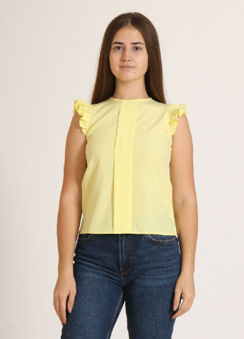 Светло-желтая летняя блуза InDresser