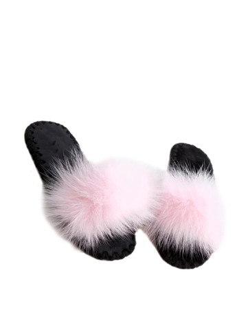 Розовые тапочки Family с мехом