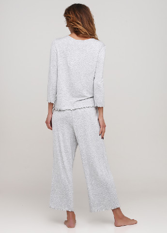 Светло-серая всесезон пижама (лонгслив, брюки) лонгслив + брюки Vero Moda