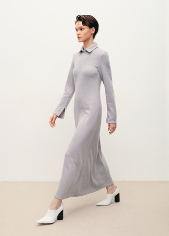 Світло-сіра кежуал сукня JUL однотонна