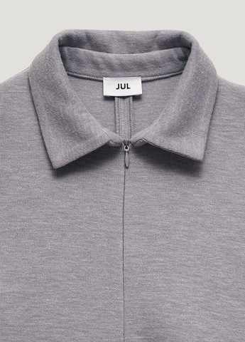 Світло-сіра кежуал сукня JUL однотонна