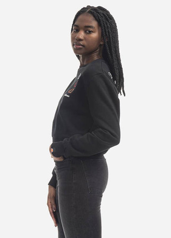 Чорний світшот sgg09815-black Ellesse логотип вишивка (321963492)